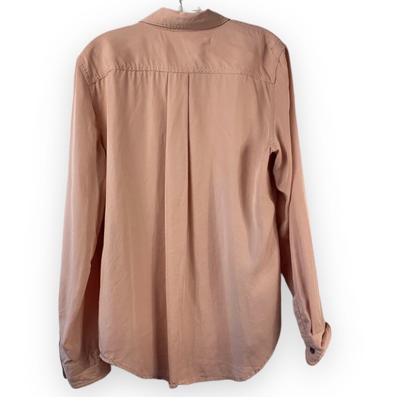 CHAPS Women's Size XL Tencel Long Sleeve Pink Button Front Shirt - NWT - Picture 6 of 8